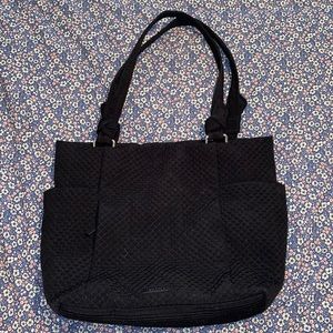 Vera Bradley black quilted tote